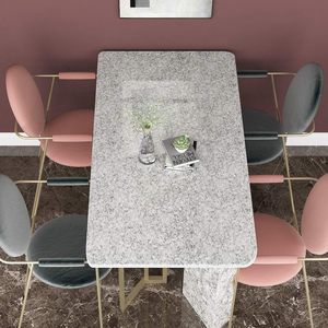 Laser-Printed Transparent PVC Waterproof Soft Floral Pattern Reusable Eco-Friendly Square <b>Table</b> <b>Cover</b> for Home <b>Dining</b> - Product Image 1