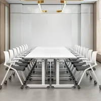 Ekintop Mobilier de bureau moderne Bureau de haute technologie Table de formation pliante Bureau de conférence pliable Table de réunion