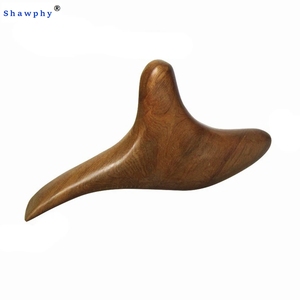 Shawphy nhà phòng tập thể dục bằng gỗ trị liệu massage công cụ trở lại Massager cơ thể con lăn hình giảm đau bằng gỗ điều trị phòng tập thể dục tập thể dục - Product Image 4