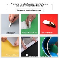 Revêtement de sol en PVC gris uni, épais, résistant à l'usure, adapté à un usage commercial, tapis de sol pour la maison, style chinois moderne, origine Chine