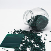Granulés maîtres vert perle de qualité alimentaire, irisés, pour le moulage par injection et les applications d'additifs nacrés