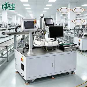 Machine de marquage laser à fibre à autofocus avec bras robotique pour chargement/déchargement, fonction de détection de type de plastique, précision de la coque de lampe LED - Product Image 2
