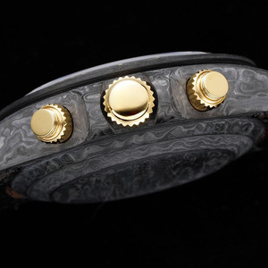 <span class=keywords><strong>Reloj</strong></span> de Pulsera Cronógrafo de Carbono Forjado Negro Maestro, Esfera Redonda Estilo Desierto, <span class=keywords><strong>Reloj</strong></span> de Expedición para Hombre - Product Image 4