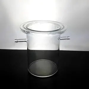 Bouilloire de réaction en quartz personnalisée en tube à essai en verre de quartz à haute température et résistant à la corrosion