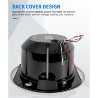 OBT-609 Haut-parleur encastré étanche de 6,5 pouces, résistant à l'humidité, pour salle de bain, sauna, applications marines