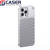 Meilleur étui de téléphone rayonnant de chaleur d'aromathérapie sans cadre en métal ultra-mince couverture anti-chute en nid d'abeille pour iPhone 16 15 14