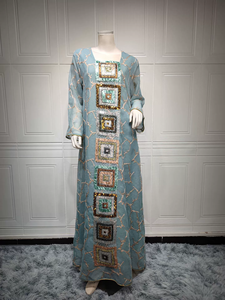 Nuevo Vestido Kaftan Musulmán en Venta, Vestido Tradicional Musulmán, Colección de Ropa Islámica Femenina, Abaya y <span class=keywords><strong>Shayla</strong></span> - Product Image 4
