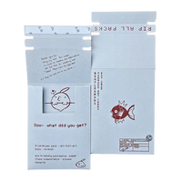 Sobre de Embalaje Personalizado de Papel Kraft Blanco Ecológico con Cierre de Cremallera y Tira Desgarrable para Tarjetas Coleccionables de Pokémon