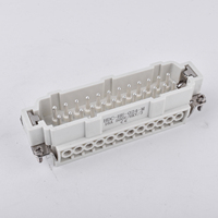 Connecteur robuste série HE à sortie supérieure 24 broches, 16A 500V, borne à vis avec verrouillage simple 500V 16A