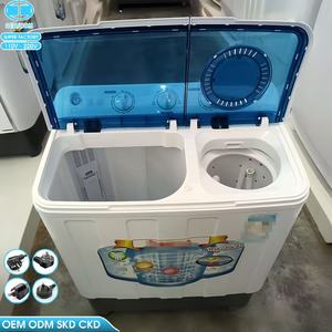 Lavadora semiautomática de doble tina de 8 kg para el hogar OEM/ODM - Equipo de lavandería personalizable, de bajo consumo y eficiente en energía - Product Image 1