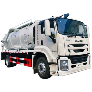 Camion-citerne <span class=keywords><strong>à</strong></span> vide ISUZU GIGA 4x2 de 12 000 litres (15 m³) pour l'aspiration des <span class=keywords><strong>eaux</strong></span> <span class=keywords><strong>usées</strong></span>, le nettoyage des égouts et le vidage des fosses septiques - Product Image 1