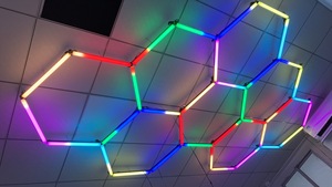Phong cách mới artnet madrixs Câu lạc bộ đêm hiệu ứng ánh sáng DC24V 8bit 16bit bầu không khí Hex RGB <span class=keywords><strong>LED</strong></span> ánh sáng điểm ảnh thanh ánh sáng sân khấu - Product Image 5