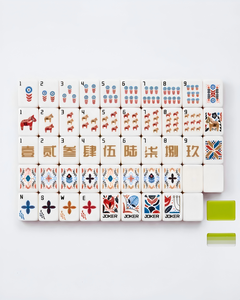 Juego de Fichas de Mahjong Americanas de Acrílico de Lujo, Ecológicas, Plegables, Duraderas y Portátiles, <span class=keywords><strong>para</strong></span> 4 Jugadores, Juego de Interior, Regalo <span class=keywords><strong>para</strong></span> <span class=keywords><strong>Amigos</strong></span>, Mamá - Product Image 3