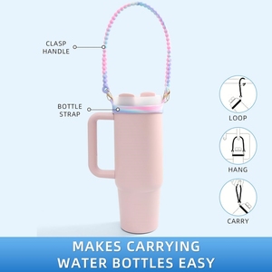 Nouvelle Corde Créative en Silicone pour Bouteille d'Eau, Sangle Portable à Motif Dessin Animé pour Bouteille d'Eau - Product Image 6