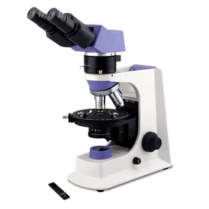 BestScope BS-5040B microscopio polarizzante binoculare con sistema ottico infinito corretto a colori