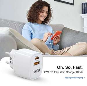 DEJI 20W EU Plug veloce Usb da viaggio caricabatterie per telefono ricarica rapida per <span class=keywords><strong>Iphone</strong></span> tipo <span class=keywords><strong>C</strong></span> caricabatterie con scatola di imballaggio - Product Image 4