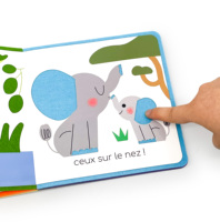 Livres en feutrine colorés avec motifs d'animaux mignons, découpes en forme, toucher et sensation sensorielle