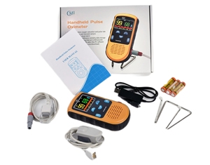 Tragbares genaues digitales wiederauf lad bares Spo2-Handpulsoximeter Fingerspitzen-Pulsoxi messgerät - Product Image 1