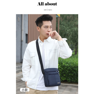 Messenger Bag For Men Oxford Cloth Waterproof Durable Solid Color Crossbody Bag Everyday Use All Seasons - Product Image 3