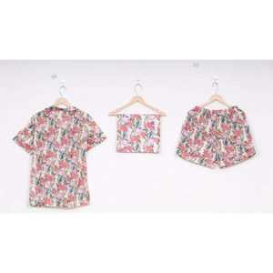 Nuevo Conjunto de Pijama Corto de Satén con Estampado de Letras para Mujer, Ropa de Dormir con Cintura Elástica, Precio al por Mayor - Product Image 1