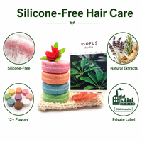 Sabun Sampo Padat Vegan Herbal Alami Buatan Tangan dengan Logo Kustom Grosir