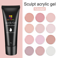 Gel Sólido Constructor Para Uñas ICE NOVA Sin Calor Sin Hema Antiadherente Gel De Construcción Sin Sensación De Calor Extensión Indolora Gel Duro Transparente Libre De TPO