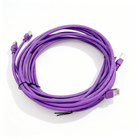 كابل إيثرنت Cat6، كابل شبكة RJ45، كابل LAN أرجواني، سلك توصيل إنترنت عالي السرعة للراوتر والكمبيوتر والمحول
