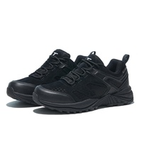 Zapatos de Senderismo Impermeables para Hombre, de Gamuza y Malla, con Suela de Goma, las Mejores Botas para Exteriores HOTPOTATO T39 Negras, para Verano y Otoño