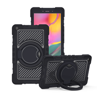 Étui de tablette robuste en silicone OEM avec protection des coins, idéal pour les voyages d'affaires, avec sangle et support pour Samsung Tab 8.0