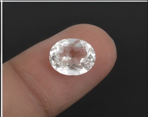 Cuarzo Blanco de Calidad AAA, Ovalado, 6x4 mm, Facetado, Gema Suelta para Anillos, Pendientes, Colgantes, Fabricación de Joyería - Product Image 4