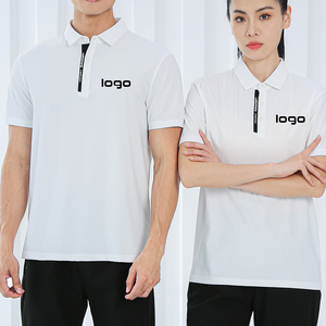 2025 mode hommes polo à col tissu doux personnalisé couleur unie résistant à la sueur séchage rapide équipe uniforme Polo - Product Image 4