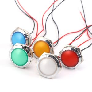 M22ไฟนำร่องติดแผงไฟแสดงสถานะ PBM-22L กั้นนำสายไฟ22มม. ไฟแสดงสถานะแบบติดตั้งได้โดยนักบิน - Product Image 3