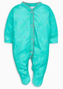 Meilleurs cadeaux pour bébés filles : Combinaison-pyjama en coton imprimé chat pour bébé - Product Image 3
