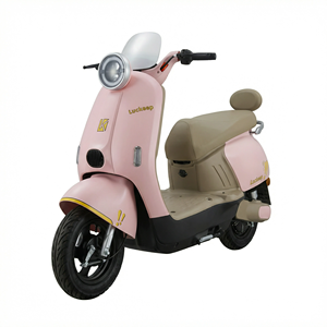 Venta Directa de Fábrica, Motocicleta Eléctrica Rosa Clásica Retro de Estilo Italiano Vintage, 60V 500W 40km/h - Product Image 1