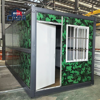 Conteneur pliable en acier de 20 pieds pour entrepôt, magasin, bureau, atelier, centre commercial – Maisons préfabriquées pliables