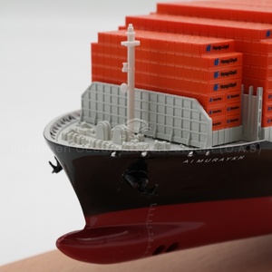 Tùy chỉnh thực hiện 45cm hapag-lloyd thủ công mô hình thủ công tàu chở hàng quy mô <span class=keywords><strong>1</strong></span>:888 Mô hình tàu container cho vận chuyển Quà Tặng - Product Image 2