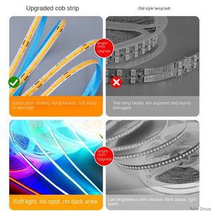 Tira de Luz LED RGB Flexible Ultrafina para Uso Residencial, Material de PC, Bajo Voltaje, IP20, Regulable, 2 Años de Garantía - Product Image 5