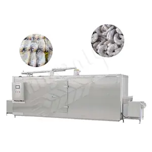 MY Iqf Fish Tunnel Blast Máquina de congelador de nitrógeno líquido Equipo de túnel de congelación de alimentos rápida individual