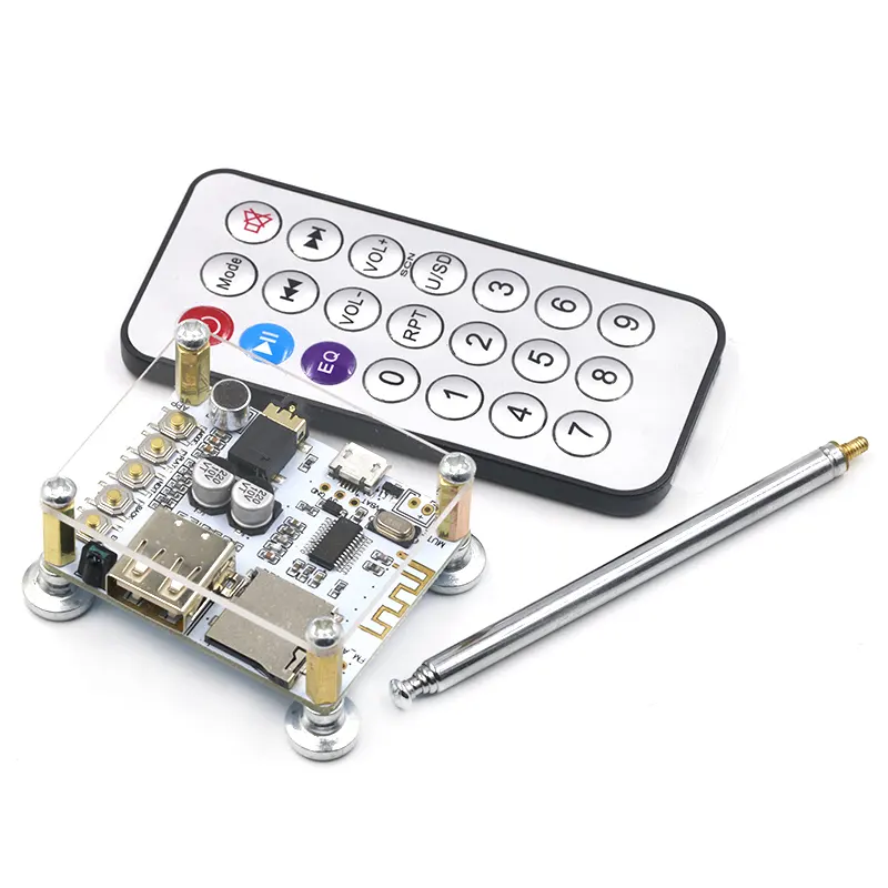 V5.0 V4.2 Bluetooth Audio Receiver board with USB TF card Slot decoding playback preamp output 5V Wireless Stereo Music Module