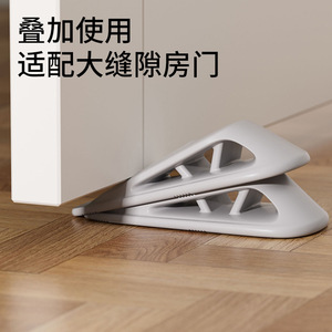 Door <b>Stopper</b> Rubber Floor Mount Anti Collision Safety Wedge Child Proof Door Card White Gray Brown - Product Image 4