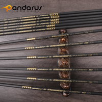 ID 6.2mm Pandarus Champion 0.001" Tube de flèche en carbone pur pour tir à l'arc, chasse, bricolage, flèches de tir à l'arc Sp300/350/400/500/600/700/800