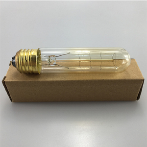 Antiguo <span class=keywords><strong>Edison</strong></span> <span class=keywords><strong>T10</strong></span> 40W bombilla incandescente regulable nostálgico 120V E26 filamento Tubular Vintage latón colgante Base de luz latón - Product Image 6