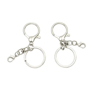 Accessoires de porte-clés personnalisés en gros de 30 mm, fermoirs mousquetons pour artisanat et cadeaux