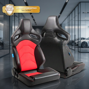Siège de voiture sport en cuir PU de luxe personnalisé OEM SSCUS avec design inclinable de course et performance longue durée - Product Image 1