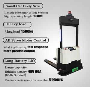 Factory AMR Robot 1,3 m/<span class=keywords><strong>s</strong></span> Velocidad de marcha <span class=keywords><strong>AGV</strong></span> Robot Carretilla elevadora láser <span class=keywords><strong>AGV</strong></span> para manejo de materiales industriales - Product Image 4