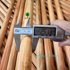 Escobas al por mayor de la marca Sweet: Escobas de madera redondas largas y pulidas con cerdas de plástico y recogedor de <span class=keywords><strong>EVA</strong></span> para limpieza del hogar y exteriores. - Product Image 2