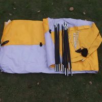 Tente de Douche Portable pour une Personne, Abri Léger Contre la Pluie, Cabine d'Urgence pour Toilettes et Vestiaire pour le Camping et la Randonnée