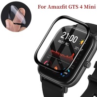 Accessoires de montre intelligente PMMA + PC protecteur d'écran à couverture complète pour Amazfit GTS 4 Mini Film de protection souple
