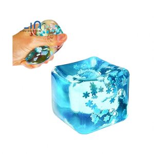 Cykapu Unisex Stress <b>Balls</b> Cube Fidget Sensory Toy for 2-4 Years Kids Adults Enhanced Grip Strength <b>Squeeze</b> Made of Plastic - Product Image 1