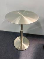 Table de restaurant moderne en acier inoxydable pour café, salon de thé, pâtisserie, bar à boissons froides - Utilisation extérieure, écologique, durable